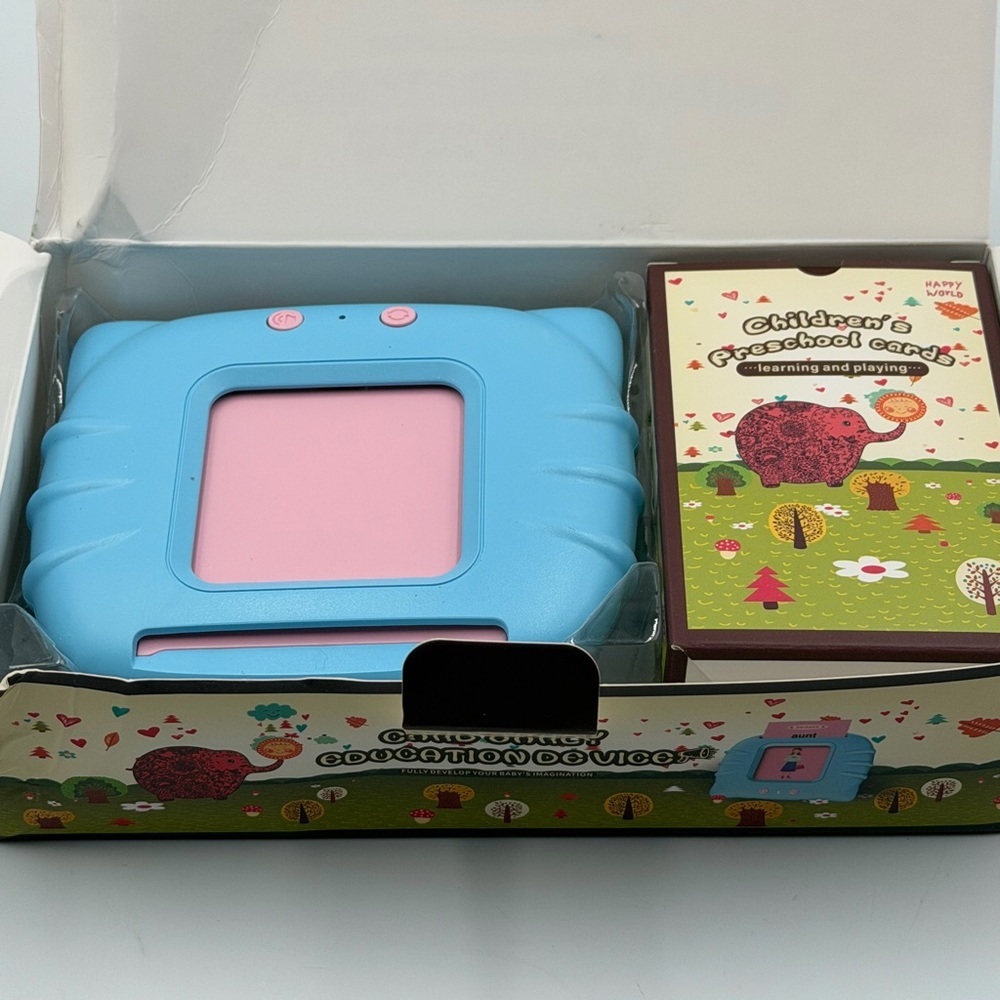 Kids Educational Tablet Case with Pink Screen Insert - Blue